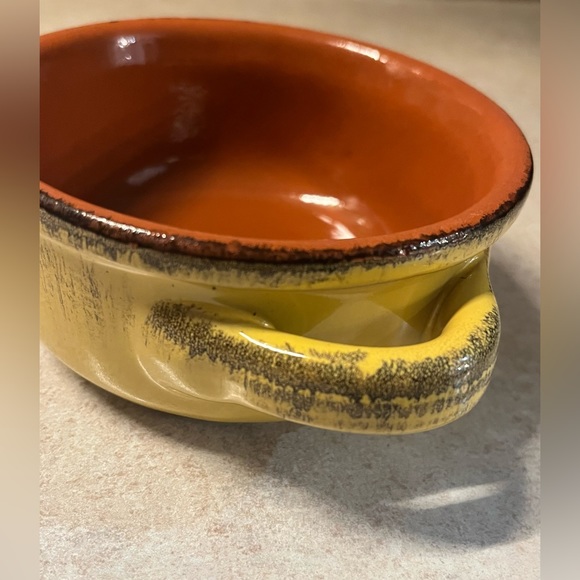 De Silva Terre D' Umbria Handmade Italian Pottery Soup Bowl Two Handles - Picture 6 of 10